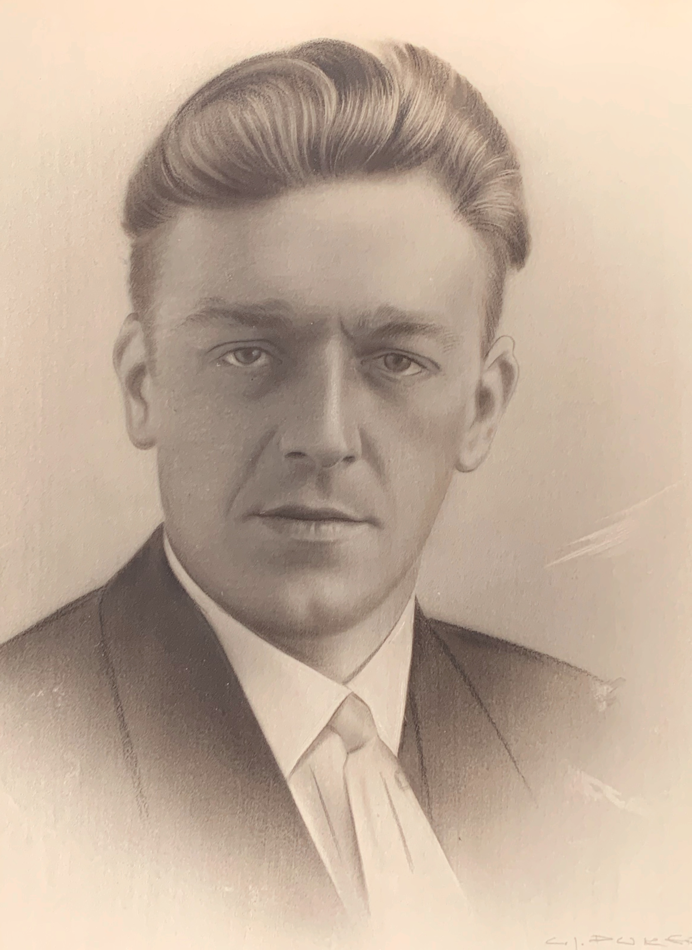 Portretfoto W.A. Deering, foto familie