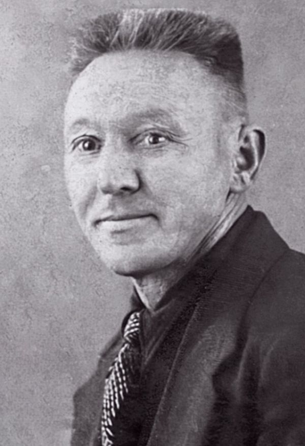 Portretfoto J.D.J. Bronk, foto familie