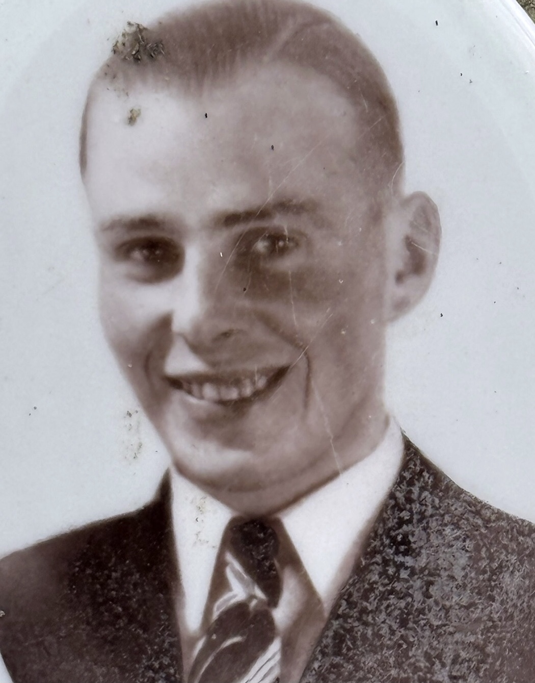 Portretfoto A. de Koning, foto familie
