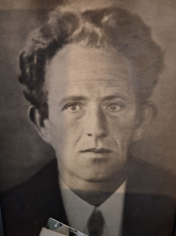 Portretfoto P. Duson, foto familie