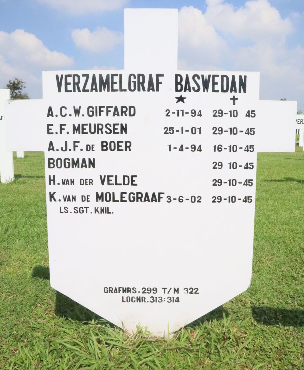 Verz.graf Baswedan Ev KK A-313:314
