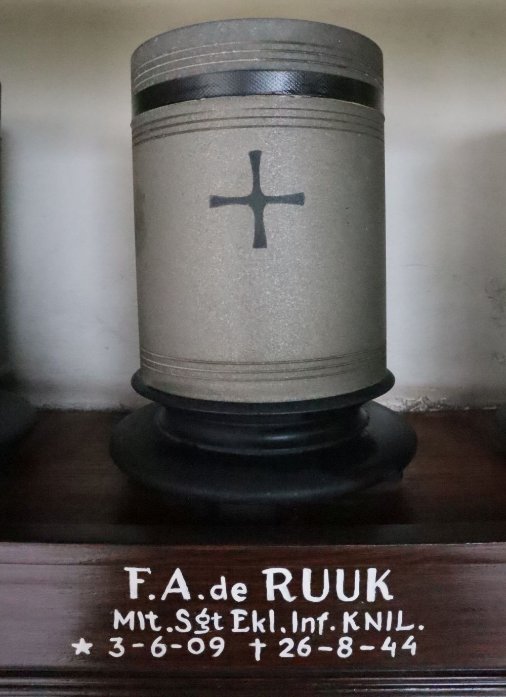 Urnfoto F.A. de Ruuk