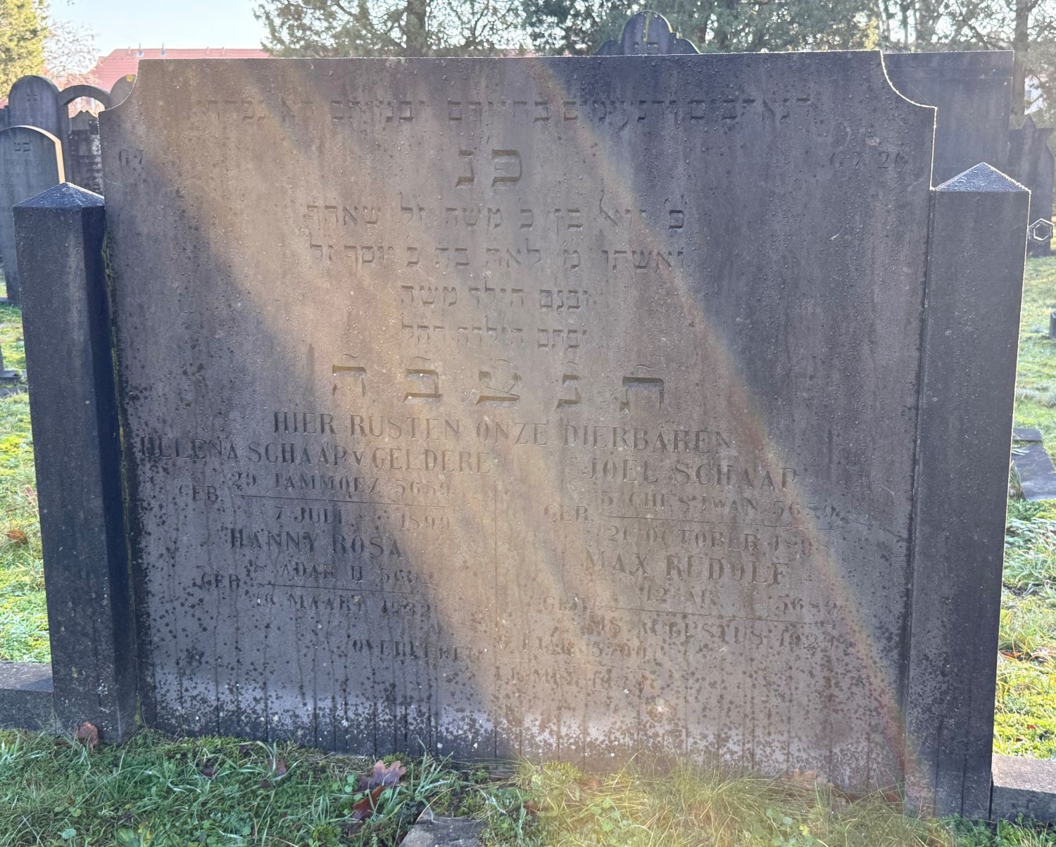 Foto familiegraf Schaap-van Geldere