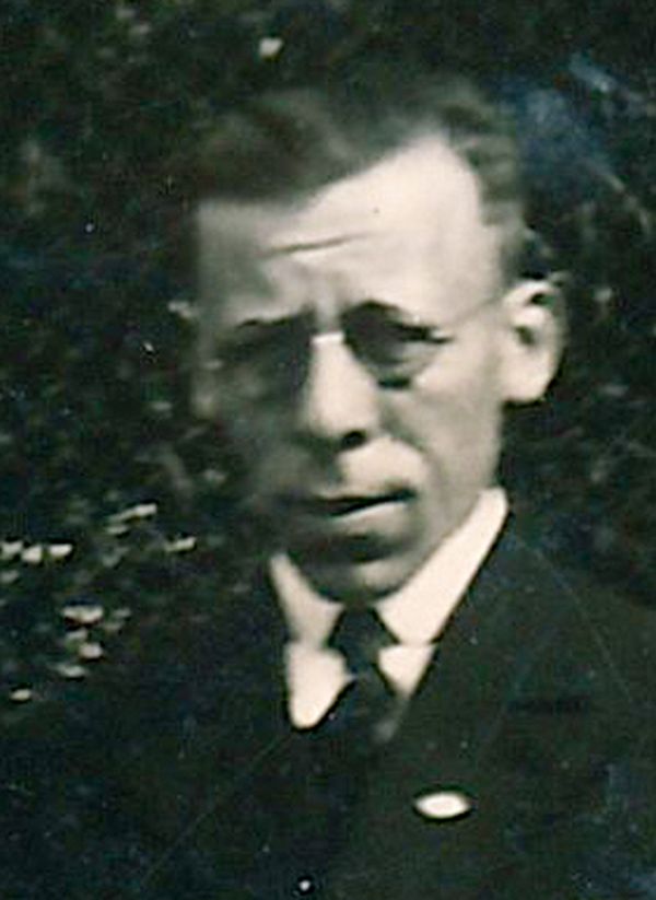 Portretfoto W.H. Kloos, foto familie